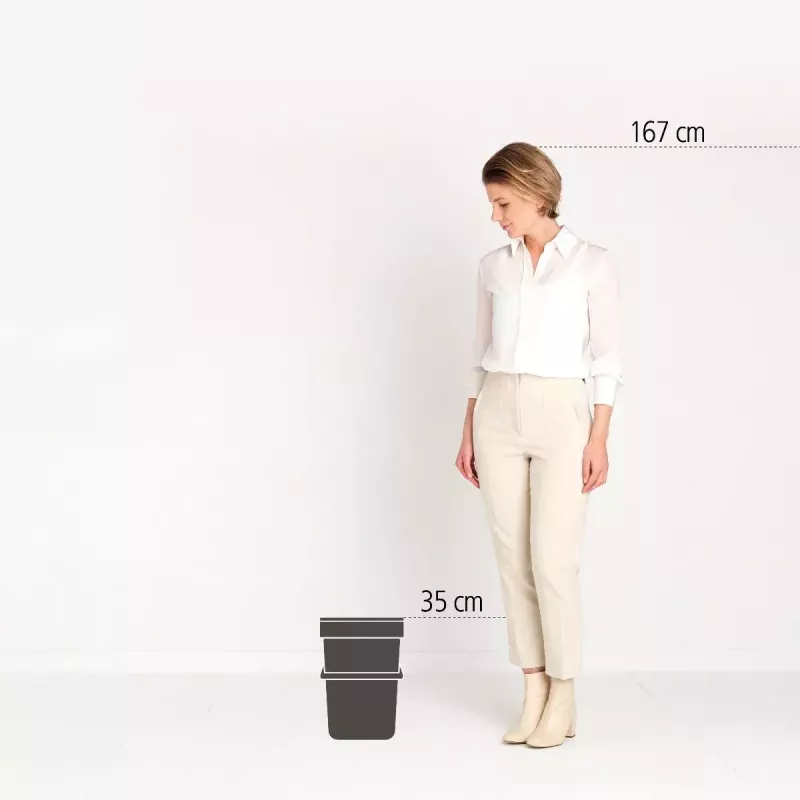 Kosz na śmieci BRABANTIA Sort & Go 12 L 1 kosz zielony 200×249×351 mm