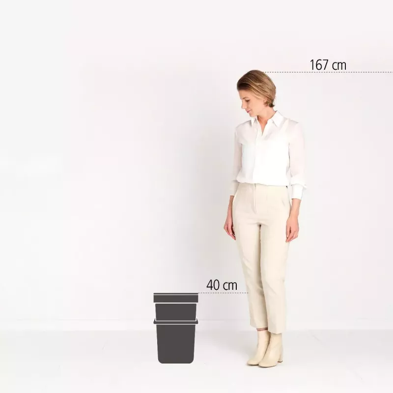Brabantia Sort & Go 25 L Zielony pojemnik na odpady 265x340x400 mm