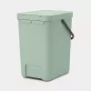 Brabantia Sort & Go 25 L Zielony pojemnik na odpady 265x340x400 mm