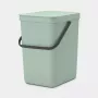 Brabantia Sort & Go 25 L Zielony pojemnik na odpady 265x340x400 mm