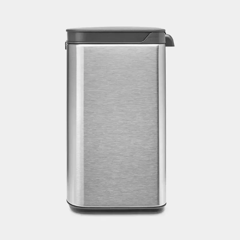 Kosz na śmieci Brabantia Bo 4 l prostokątny stalowy czarny 22 28 49