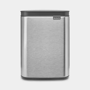 Kosz na śmieci Brabantia Bo 4 l prostokątny stalowy czarny 22 28 49
