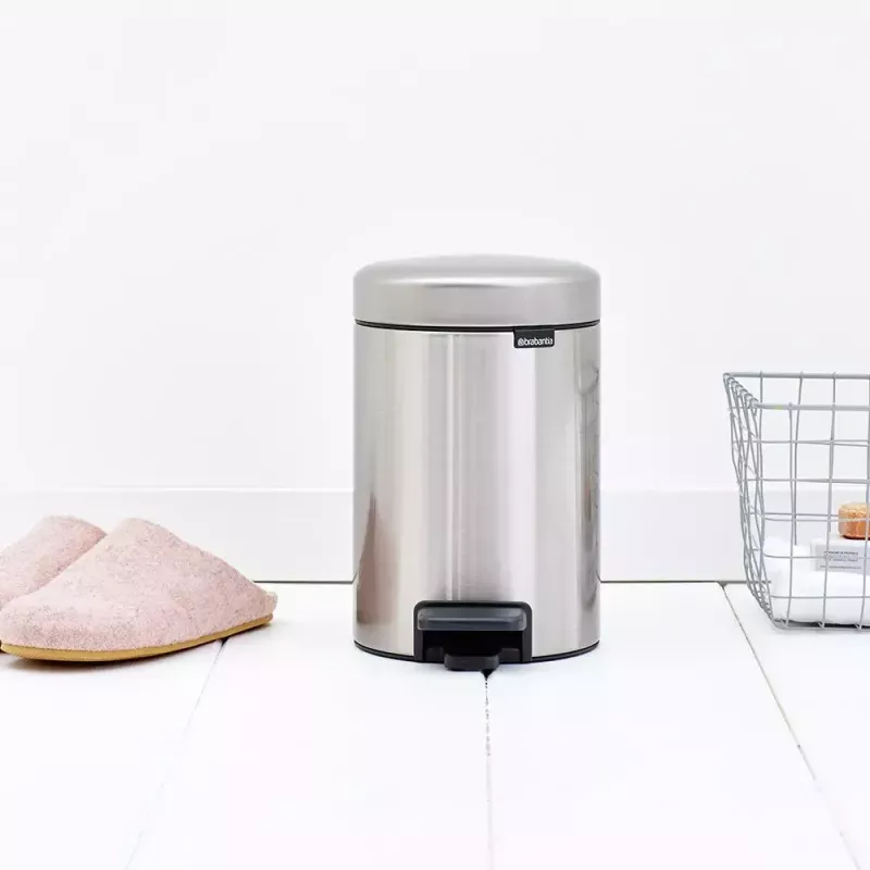 Kosz na pedał Brabantia newIcon Round szczotkowana stal