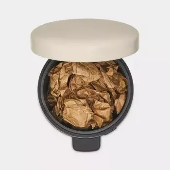Brabantia NewIcon 5 L okrągły beżowy kosz na śmieci