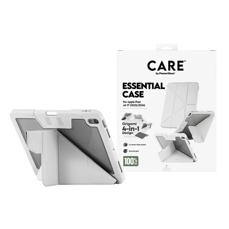 PanzerGlass CARE™ by Essential Case Jasnoszary iPad Air 11 cali (2024-2026)
