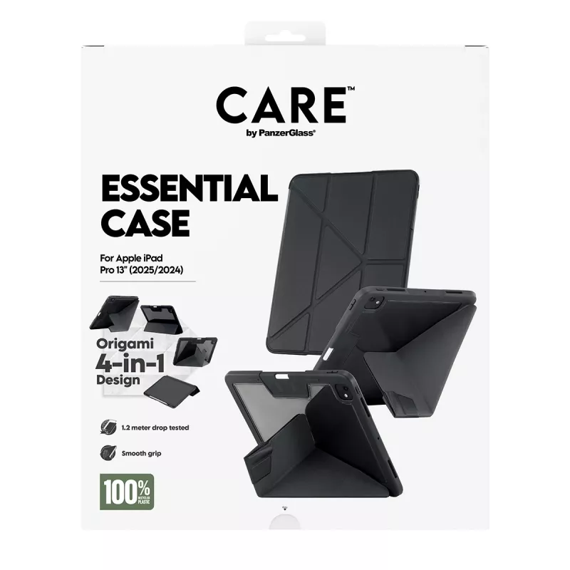 Ochronne etui TPU PanzerGlass dla iPada Pro 13 (2024–2025) — czarne