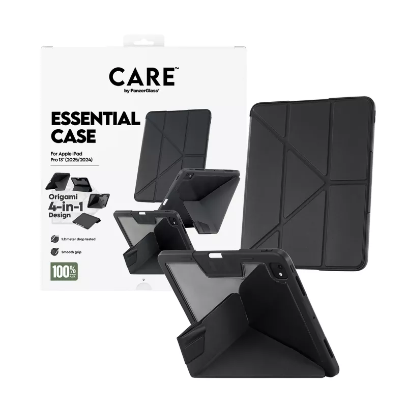 Ochronne etui TPU PanzerGlass dla iPada Pro 13 (2024–2025) — czarne