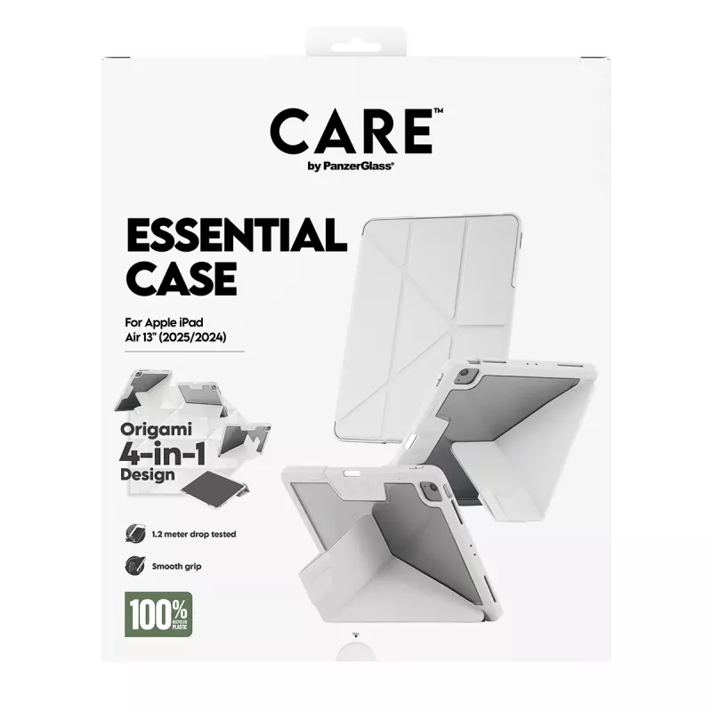 PanzerGlass CARE™ by Essential Case Light szary iPad Air 13 cali (2024-2026)