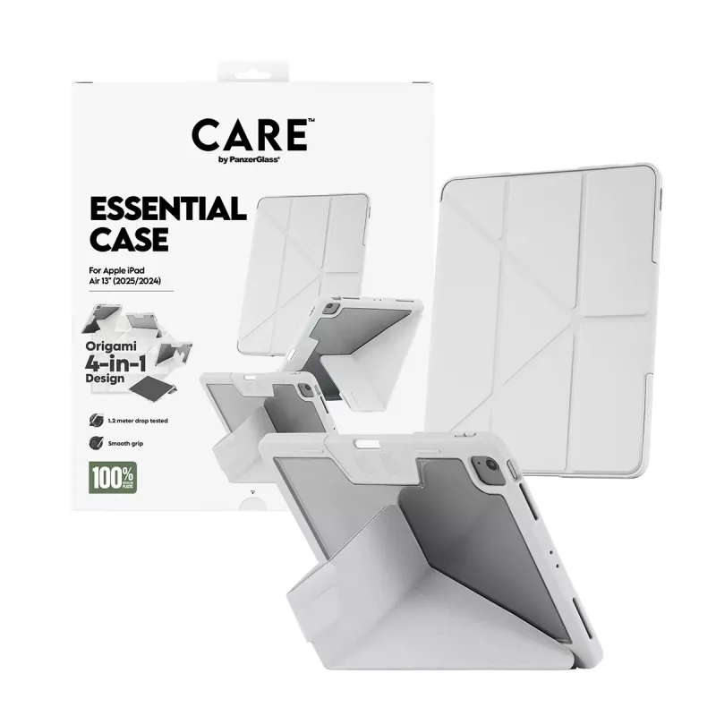 PanzerGlass CARE™ by Essential Case Light szary iPad Air 13 cali (2024-2026)