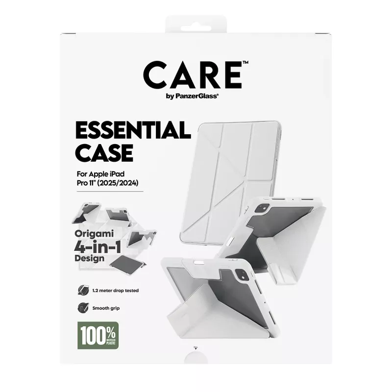 Etui PanzerGlass CARE by ® TPU Essential szare iPad Pro 11 cali (2024-2025)