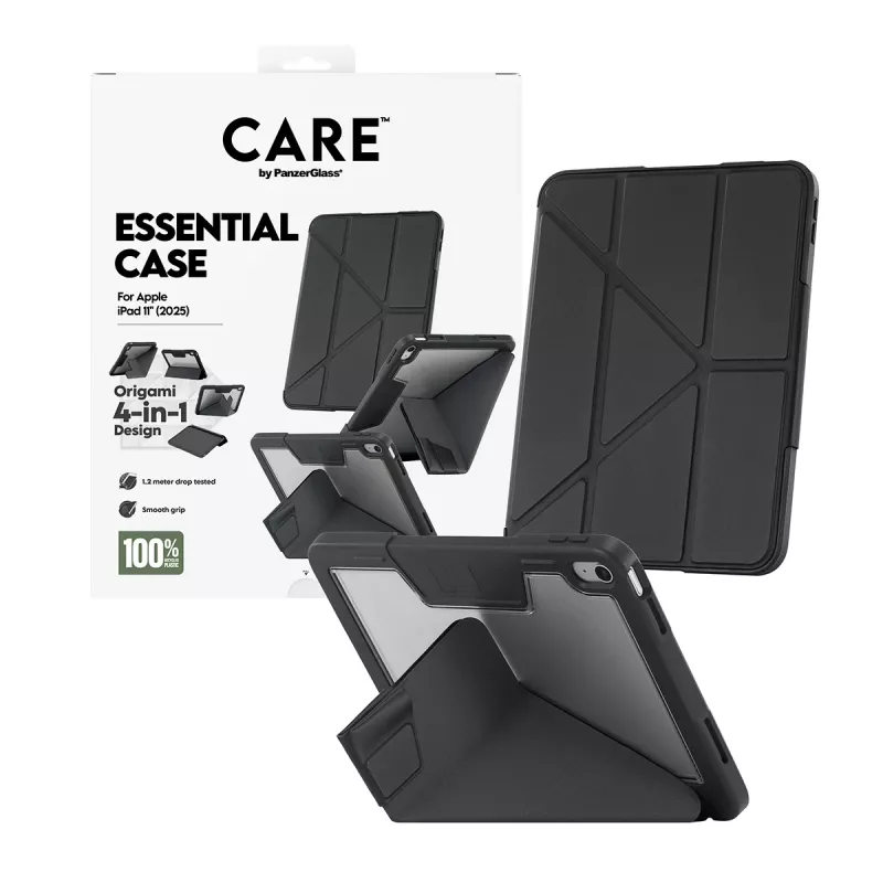 Etui na tablet PanzerGlass TPU Essential Case do iPada 11 (2025) — czarne