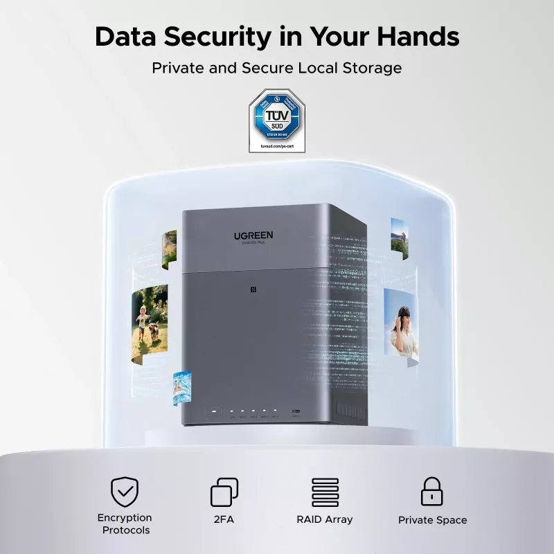 UGREEN NAS DH4300 Plus 4-zatokowy 120TB z 2.5GbE i USB-C