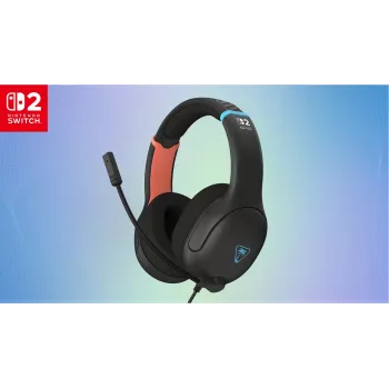 Zestaw słuchawkowy Turtle Beach Airlite Fit Charcoal Czarny przewodowy do gier z wysuwanym mikrofonem z funkcją wyciszenia, nauszny, komfortowy