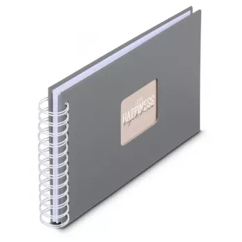 Hama 00009836 album na zdjęcia szary 50 arkuszy 10 x 15 oprawa spiralna