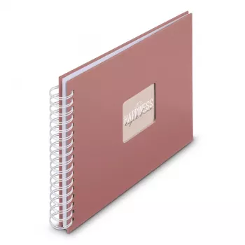 Hama 00009855 album na zdjęcia terakota 50 arkuszy 10 x 15 spirala