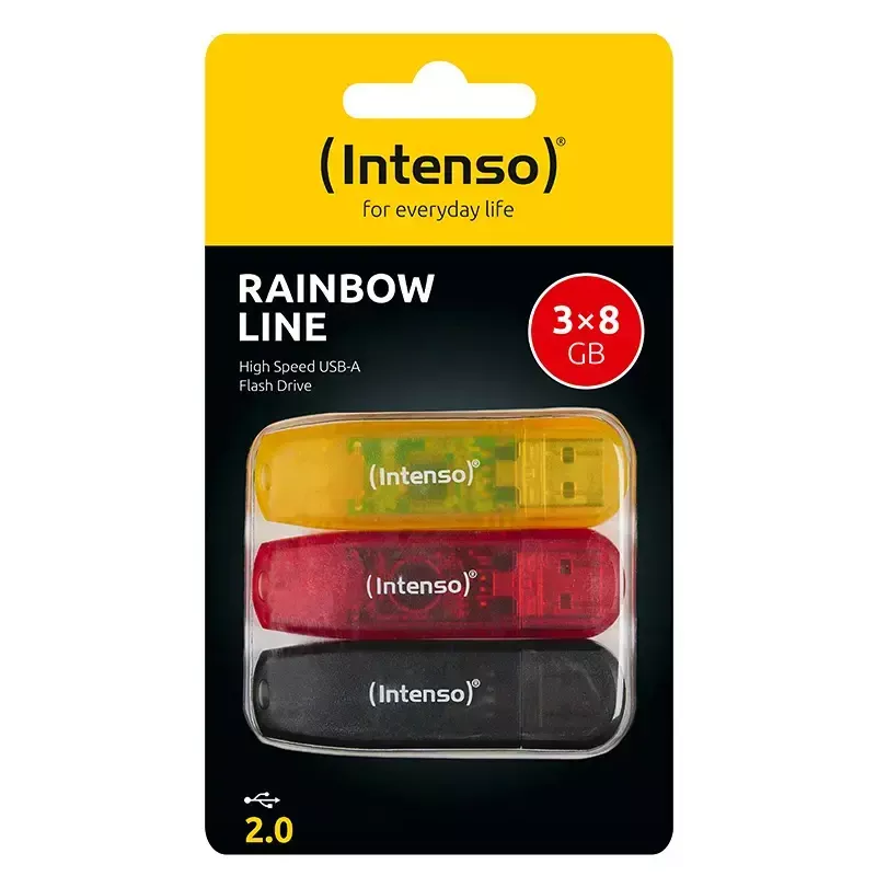 Pamięć USB Intenso 8GB USB-A 2.0 Rainbow Line