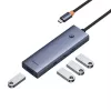 Kabel Baseus 4in1 Hub UltraJoy USB-C do USB 3.0 szary