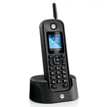 Telefon DECT Motorola O201 Identyfikacja Dzwoniącego Czarny Słuchawka Bezprzewodowa