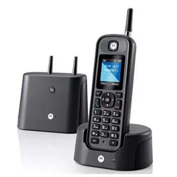 Telefon DECT Motorola O201 Identyfikacja Dzwoniącego Czarny Słuchawka Bezprzewodowa