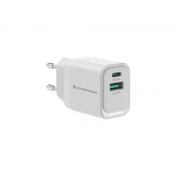 Conceptronic ALTHEA19W33 2-Portowa ładowarka USB PD GaN 33 W, USB-C x 1, USB-A x 1, QC 3.0, PPS, PD 3.0