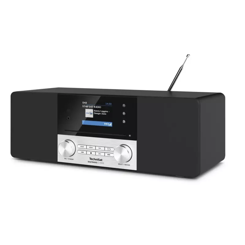 Radio cyfrowe TechniSat DIGITRADIO 3 VOICE Czarny Srebrny