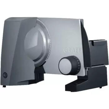 Elektryczna krajalnica Graef G55 170 W, maks. grubość plastra 20 mm, szary metal, 230 V, wymiary 230×325×240 mm