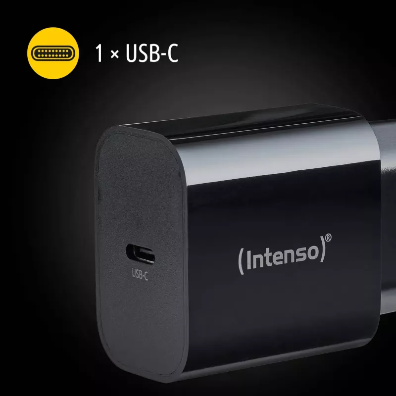 Zasilacz Intenso W20C 20W USB-C Czarny