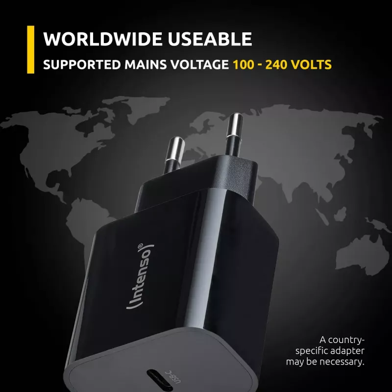 Zasilacz Intenso W20C 20W USB-C Czarny