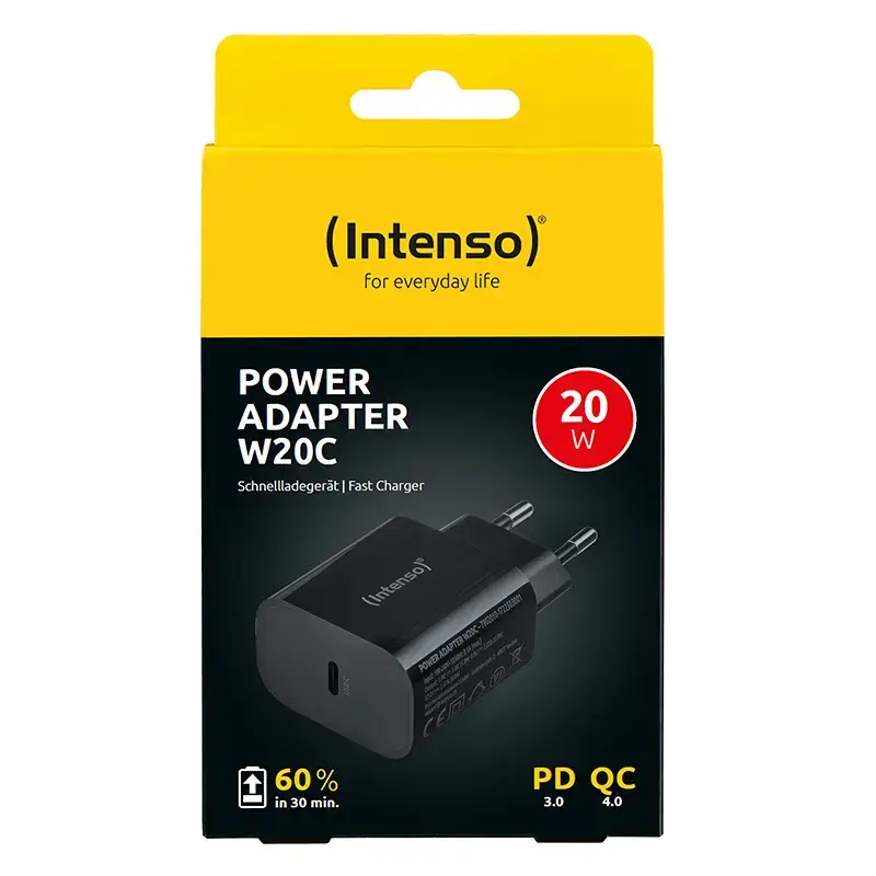 Zasilacz Intenso W20C 20W USB-C Czarny
