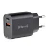 Zasilacz sieciowy Intenso W30AC 30W USB-A USB-C Czarny