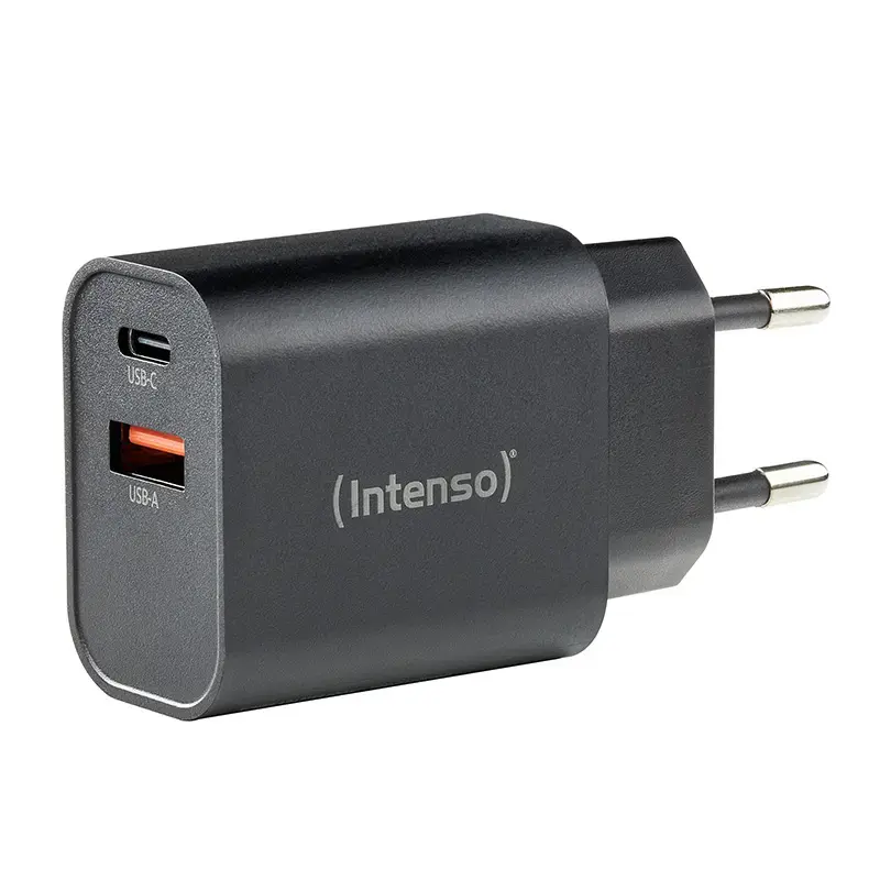 Zasilacz sieciowy Intenso W30AC 30W USB-A USB-C Czarny