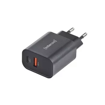 Zasilacz sieciowy Intenso W30AC 30W USB-A USB-C Czarny