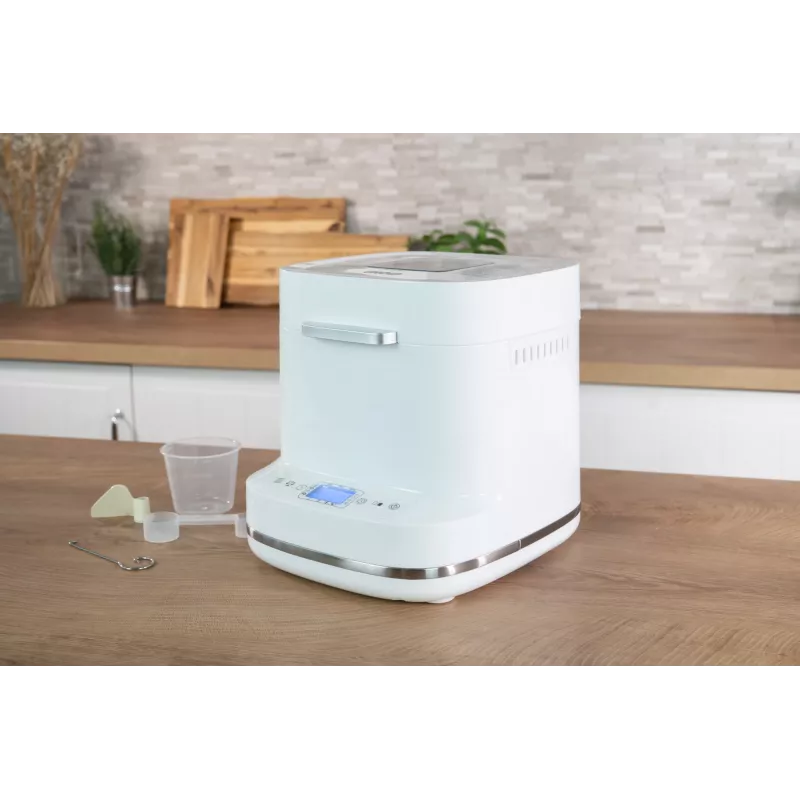 Wypiekacz do chleba Unold Esge Backmeister Bernd 68120 — 550 W, maks. bochenek 1 kg, biały, obudowa z tworzywa sztucznego