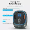 Ładowarka samochodowa Vention 3-portowa USB (USB-C + 2× USB-A) 30W/18W/5W Czarna