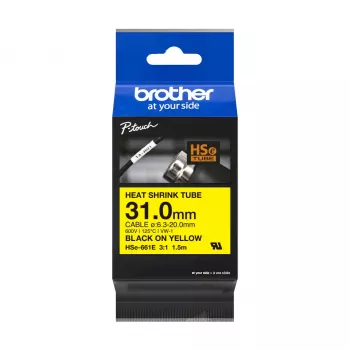 Taśma do drukarki Brother HSe-661E Czarny 3,1 cm x 1,5 m