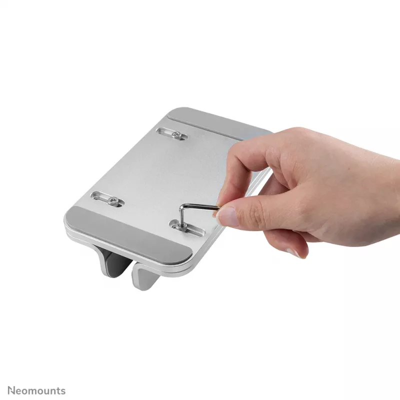 Uchwyt na laptop Neomounts NSLS300SILVER 11–17 cali aluminiowy, wysokość 0–42 mm, szerokość 0–150 mm, głębokość 0–92 mm, srebrny