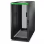 APC Easy Rack, 24U, czarny, z dachem, kółkami, stopkami, 4 wspornikami i panelami bocznymi, bez dna, 1198W x 600S x 1200G mm