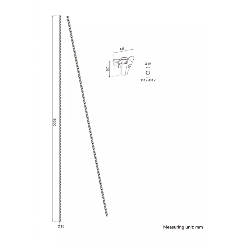 Osłona na kable Neomounts ADS06-140WH Ø15 mm biała do wielu kabli