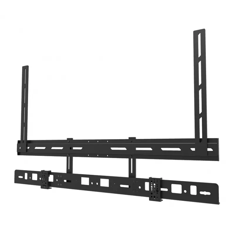 Uchwyt do videobaru Neomounts AV30-500BL do wyświetlaczy 43–110 cali — VESA do 600×400, maks. 10 kg, szerokość 900 mm