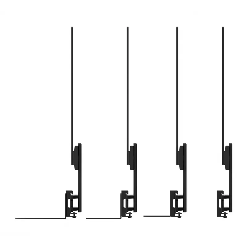 Uchwyt do videobaru Neomounts AV30-500BL do wyświetlaczy 43–110 cali — VESA do 600×400, maks. 10 kg, szerokość 900 mm