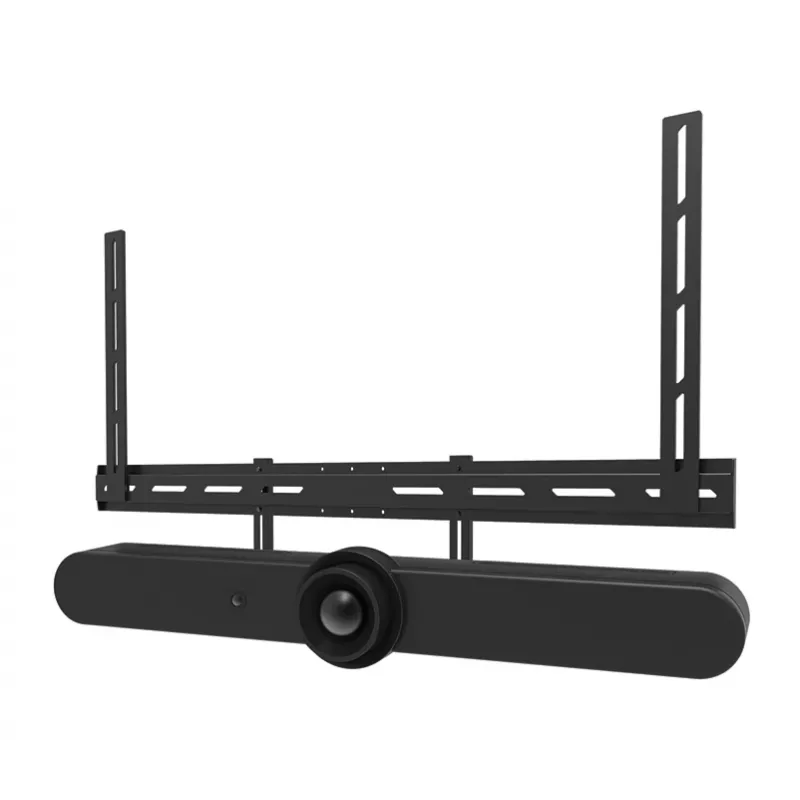 Uchwyt do videobaru Neomounts AV30-500BL do wyświetlaczy 43–110 cali — VESA do 600×400, maks. 10 kg, szerokość 900 mm