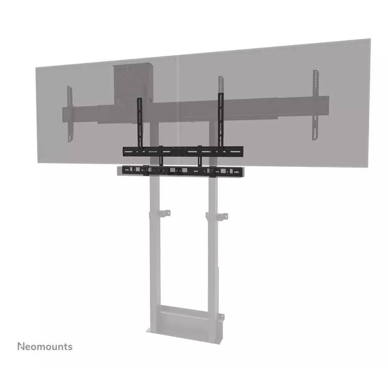 Uchwyt do videobaru Neomounts AV30-500BL do wyświetlaczy 43–110 cali — VESA do 600×400, maks. 10 kg, szerokość 900 mm