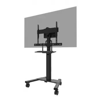 Zestaw półki na klawiaturę Neomounts AV40-500BL dla ekranów 43–110 cali, VESA do 600x400, maks. obciążenie 2.5 kg, 900×279×640 mm