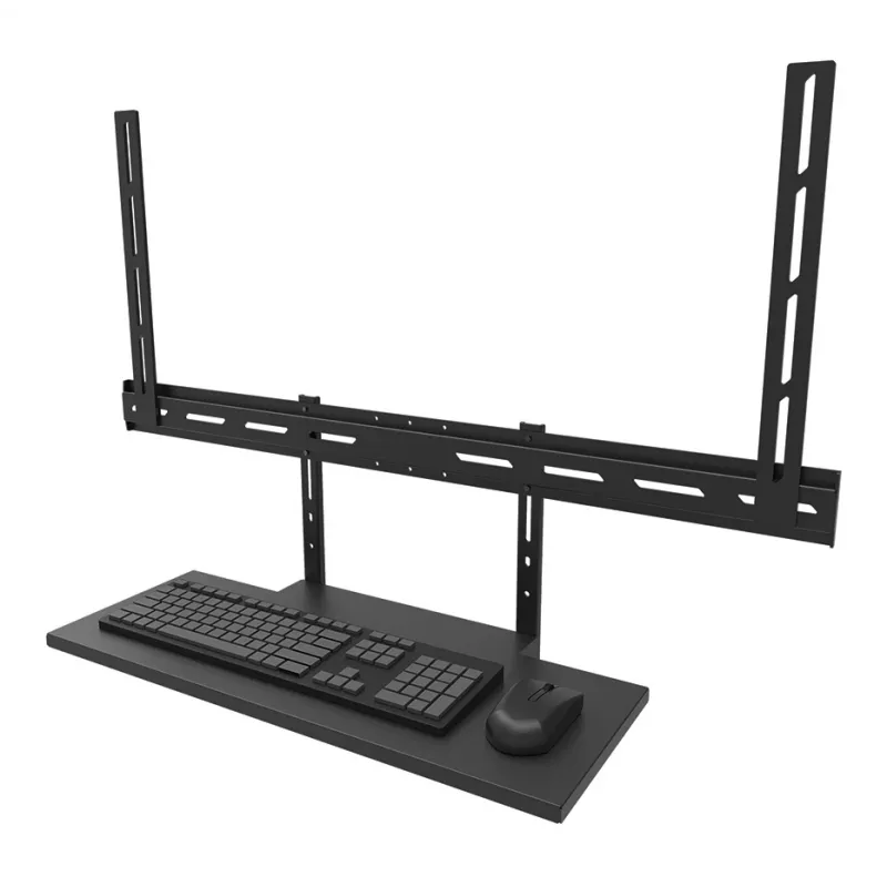 Zestaw półki na klawiaturę Neomounts AV40-500BL dla ekranów 43–110 cali, VESA do 600x400, maks. obciążenie 2.5 kg, 900×279×640 mm