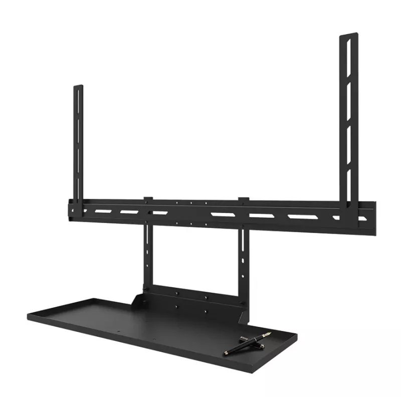 Zestaw półki na klawiaturę Neomounts AV40-500BL dla ekranów 43–110 cali, VESA do 600x400, maks. obciążenie 2.5 kg, 900×279×640 mm