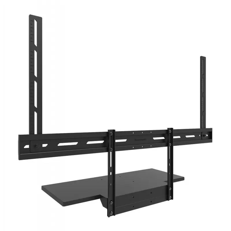 Zestaw półki na klawiaturę Neomounts AV40-500BL dla ekranów 43–110 cali, VESA do 600x400, maks. obciążenie 2.5 kg, 900×279×640 mm