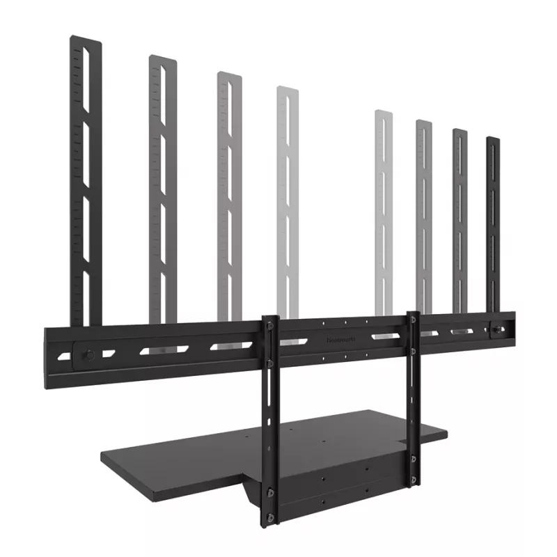 Zestaw półki na klawiaturę Neomounts AV40-500BL dla ekranów 43–110 cali, VESA do 600x400, maks. obciążenie 2.5 kg, 900×279×640 mm