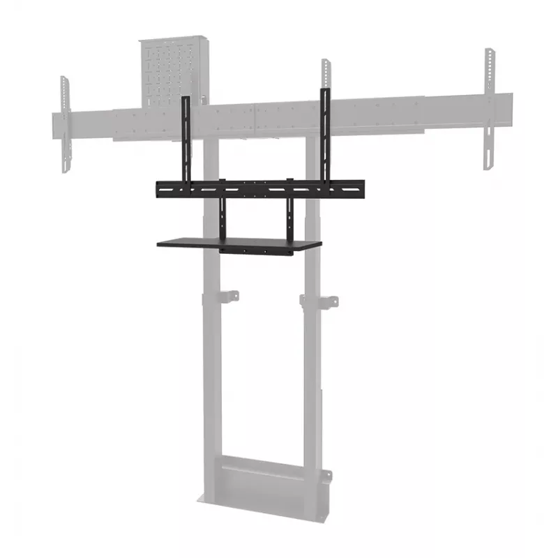 Zestaw półki na klawiaturę Neomounts AV40-500BL dla ekranów 43–110 cali, VESA do 600x400, maks. obciążenie 2.5 kg, 900×279×640 mm