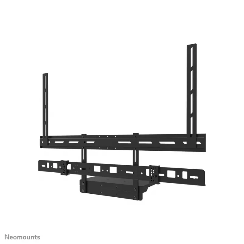 Zestaw półki na videobar i laptopa Neomounts AV60-500BL do wyświetlaczy 43–110 cali, VESA do 600x400, maks. obciążenie 8 kg, szerokość 900 mm