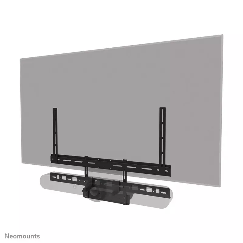 Zestaw półki na videobar i laptopa Neomounts AV60-500BL do wyświetlaczy 43–110 cali, VESA do 600x400, maks. obciążenie 8 kg, szerokość 900 mm